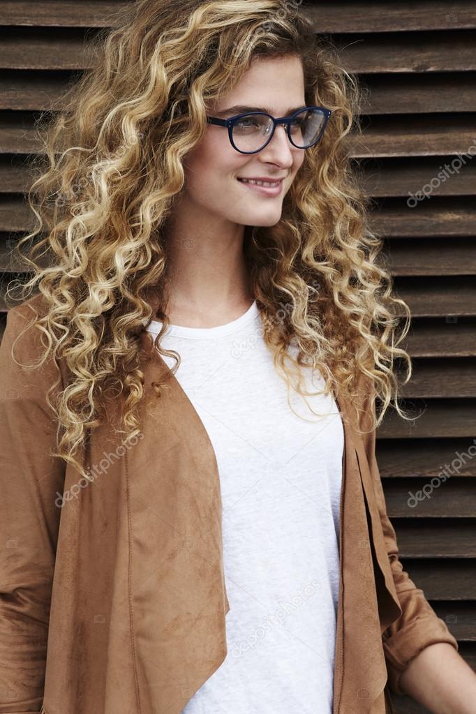 Young woman in spectacles