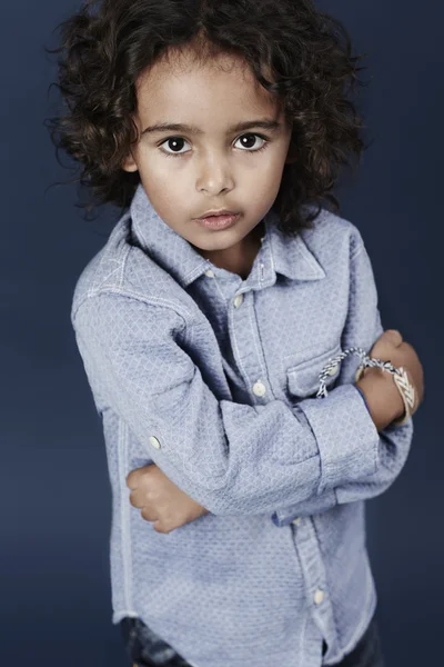 Young boy with attitude — Stock Photo, Image