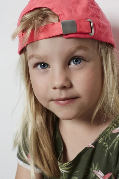 Cool girl in cap — Stock Photo, Image