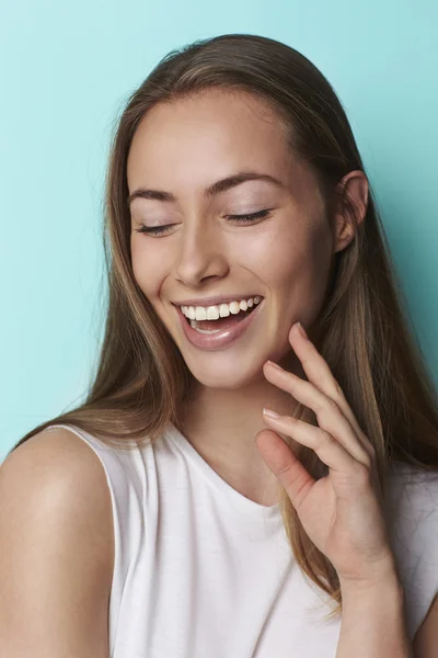 Laughing young lady — Stock Photo, Image