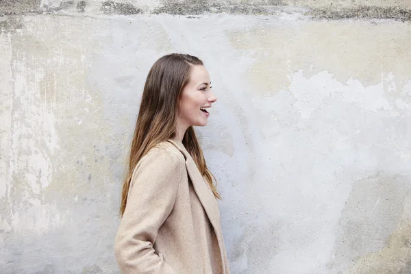 Beautiful and laughing woman — Stock Photo, Image