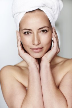 Güzel spa kadını.