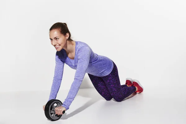 Splendido atleta stretching — Foto Stock