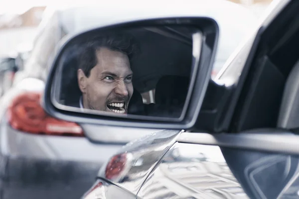 Driver med road rage — Stockfoto