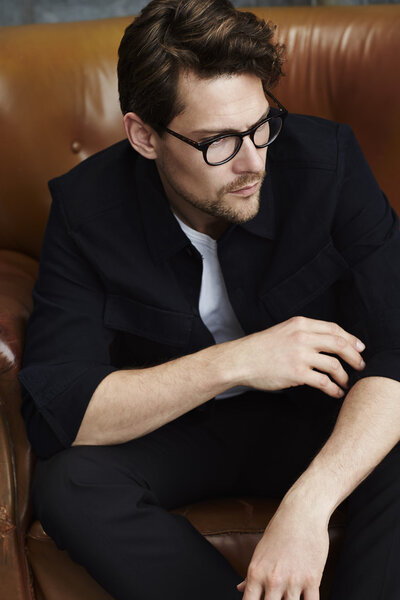 Handsome man in chair