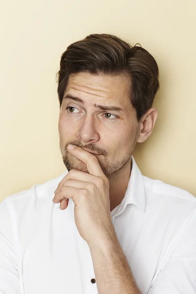 Man thinking and looking away — Stock Photo, Image