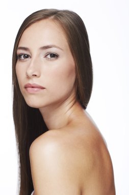 genç bir kadın kılığında