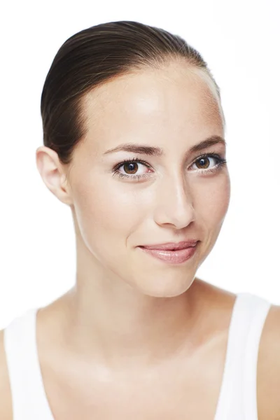 Joven mujer sonriendo — Foto de Stock