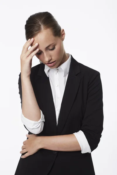 Businesswoman looking down — Stock Photo, Image