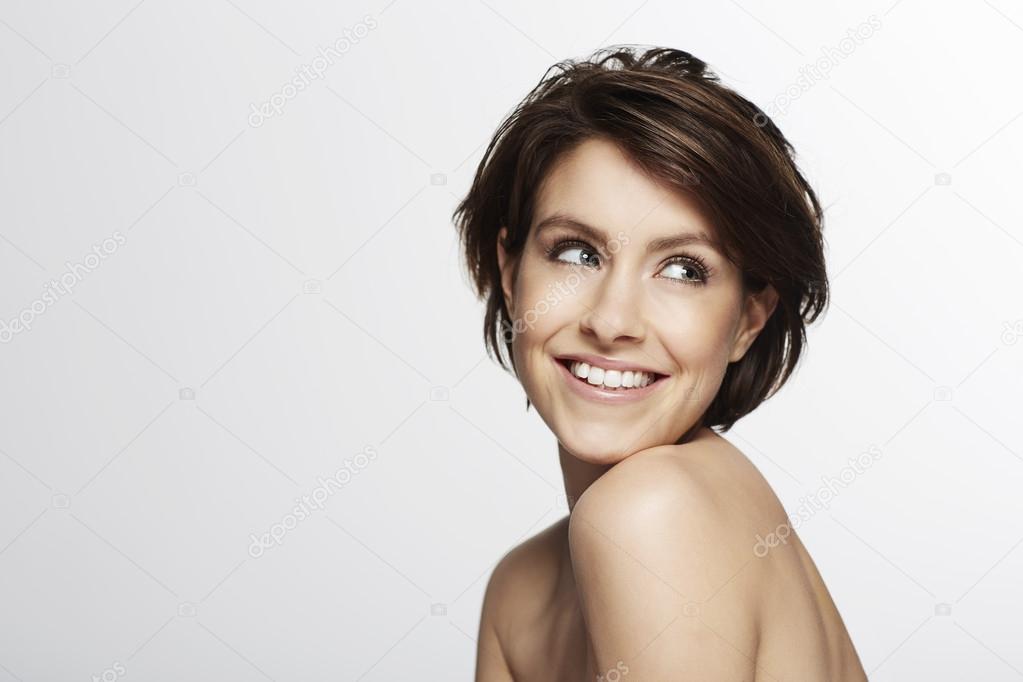 Beautiful woman smiling