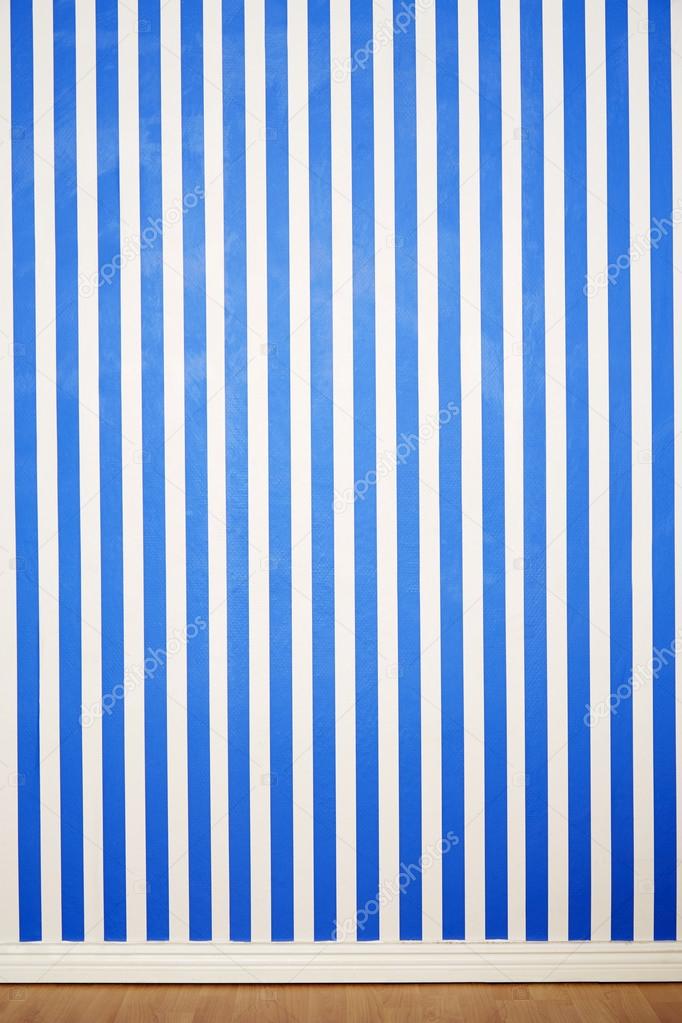 Blue and white striped wall Stock Photo by ©sanneberg 71061839