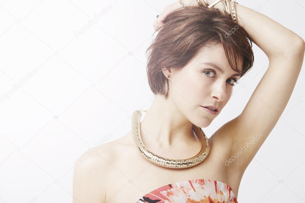 Glamorous woman posing