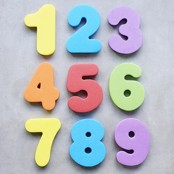 Numbers on gray — Stock Photo, Image