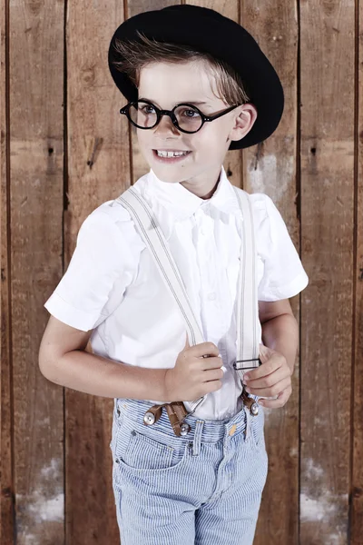 Ragazzo con gli occhiali — Foto Stock