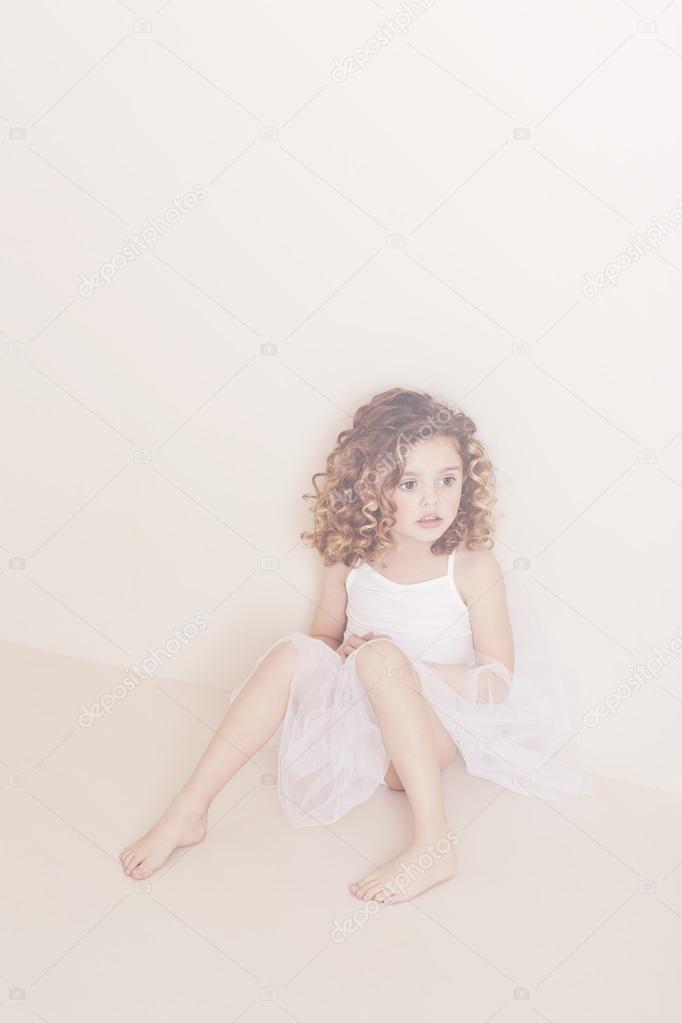 Young girl in tutu