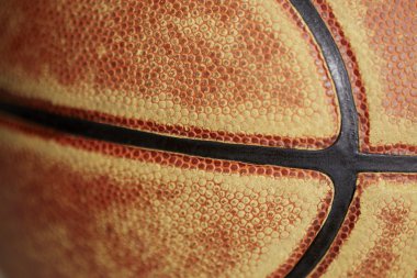 Close up of old basketball clipart