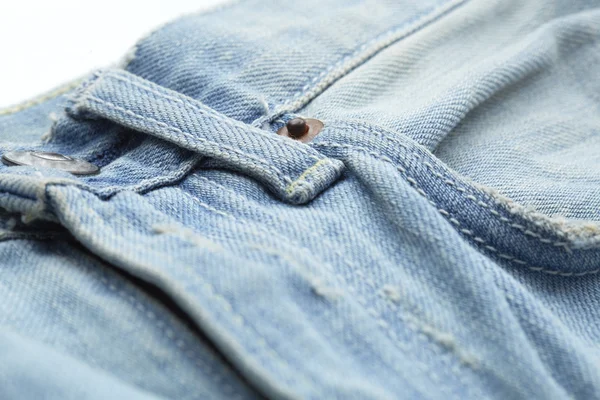 Lazo de cinturón en jeans — Foto de Stock