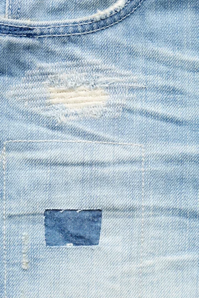 Старі джинси Джинсовий — стокове фото