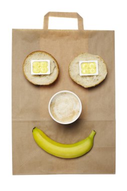 Takeaway breakfast food clipart