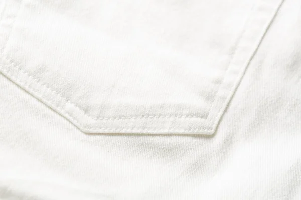 Vita jeans detalj — Stockfoto