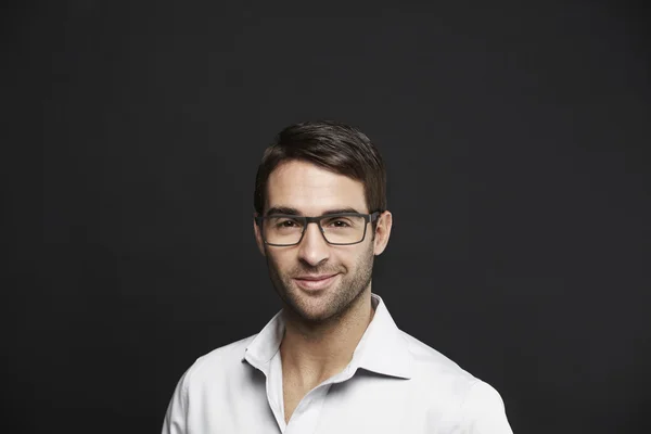 Confident man in spectacles — Stock Photo, Image