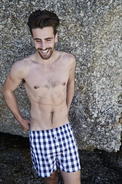 Young man in boxer shorts — Stock Photo, Image