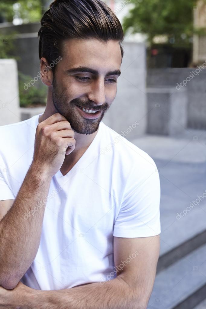 Smiling young man