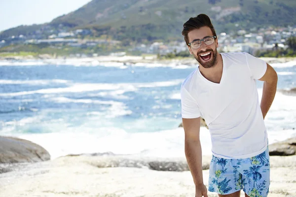 Laughing young man — Stock Photo, Image