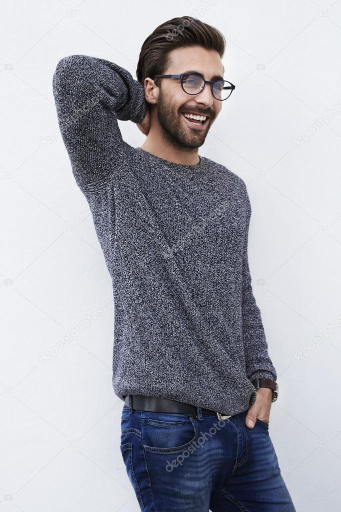 Young man in spectacles