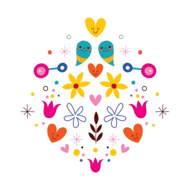 doğa aşk uyumu çiçek şekil