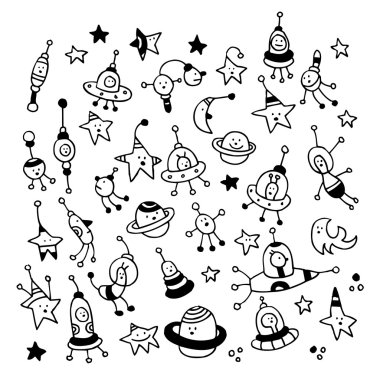 yabancılar, gezegenler, yıldızlar, Uzay Evren karakter kümesi