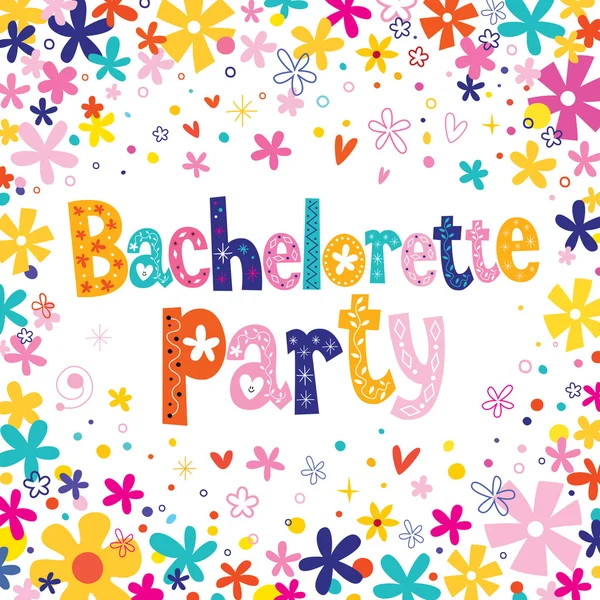 Bachelorette parti kort — Stock vektor