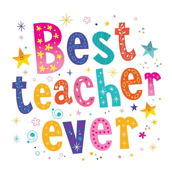 Καλύτερος δάσκαλος ποτέ — Διανυσματικό Αρχείο