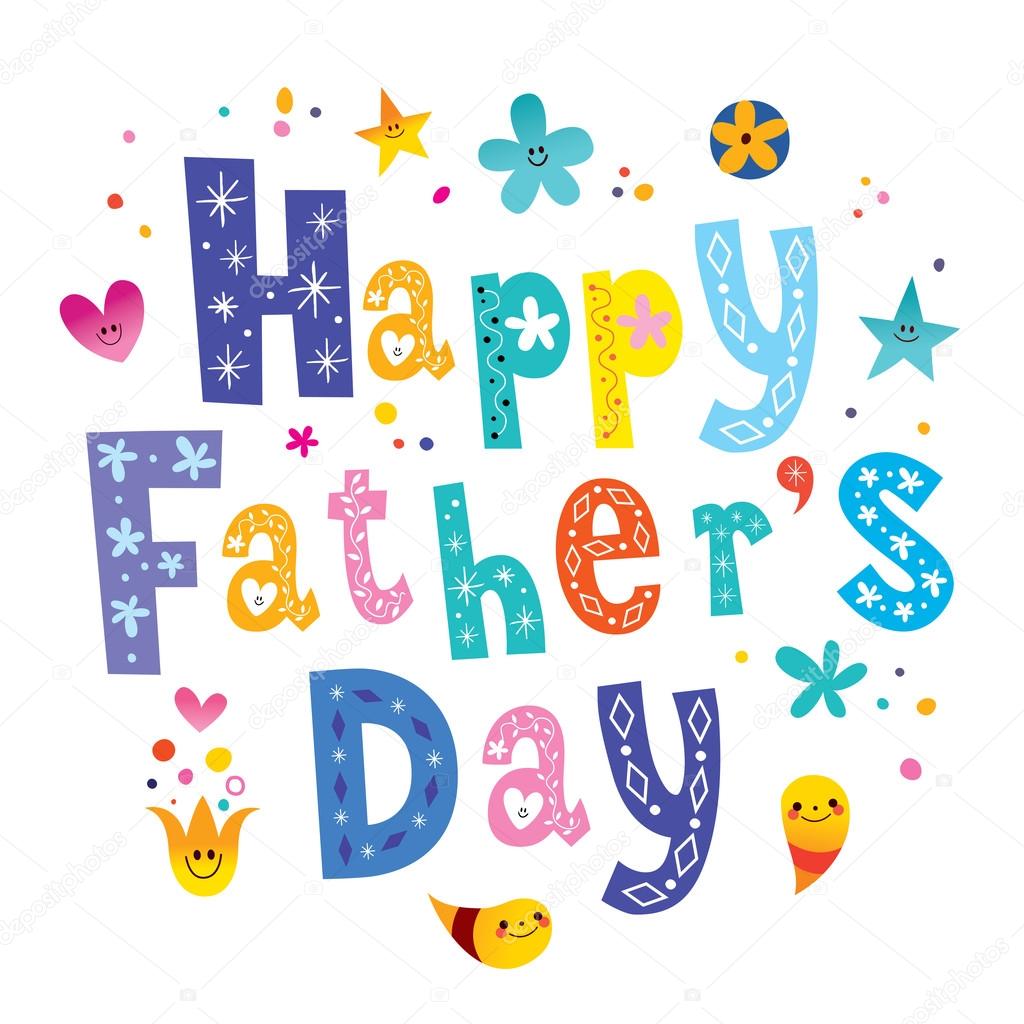 Happy fathers day greeting card