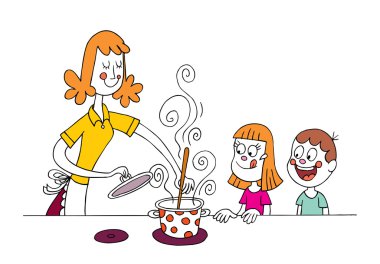çocuklar için yemek anne