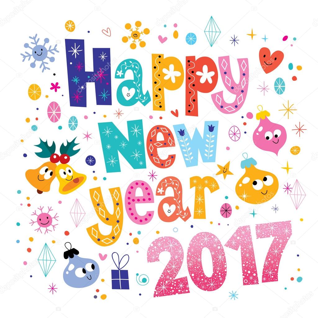 Happy New year 2017 card