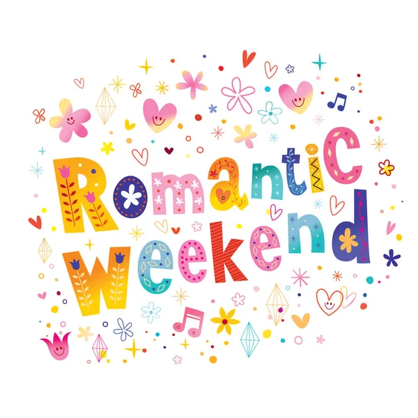 Sorprendi Tuo Partner Con Sexy Weekend Romantico Illustrazione Stock