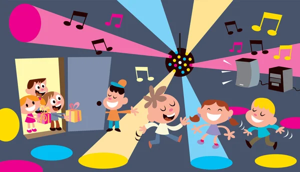 Fiesta de niños — Vector de stock