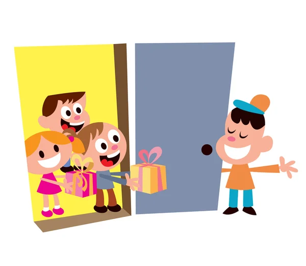 Fiesta de niños — Vector de stock