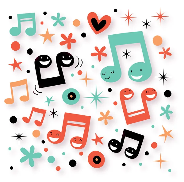 Music fun background — Stock Vector