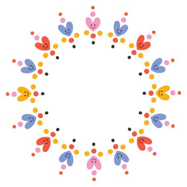 Cute hearts çerçeve