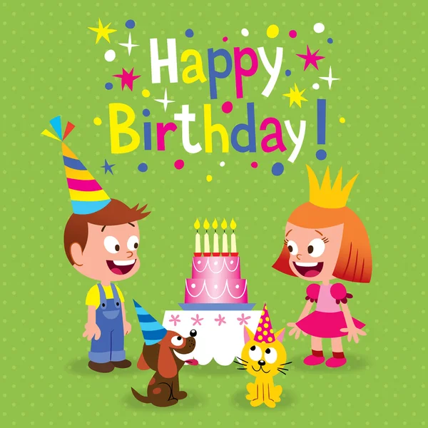 Happy Birthday card — Stock Vector