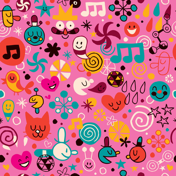 Fun cartoon pattern
