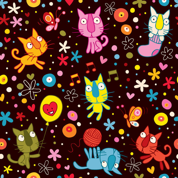 Cute kittens pattern
