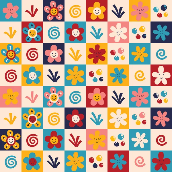 Patrón de flores — Archivo Imágenes Vectoriales
