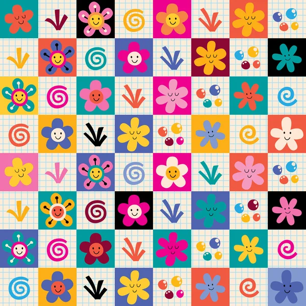 Flowers pattern — Stock Vector