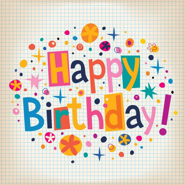 Happy Birthday card — Stock Vector