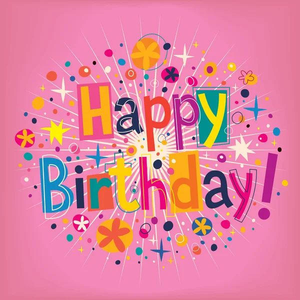 Happy Birthday banner — Stock Vector