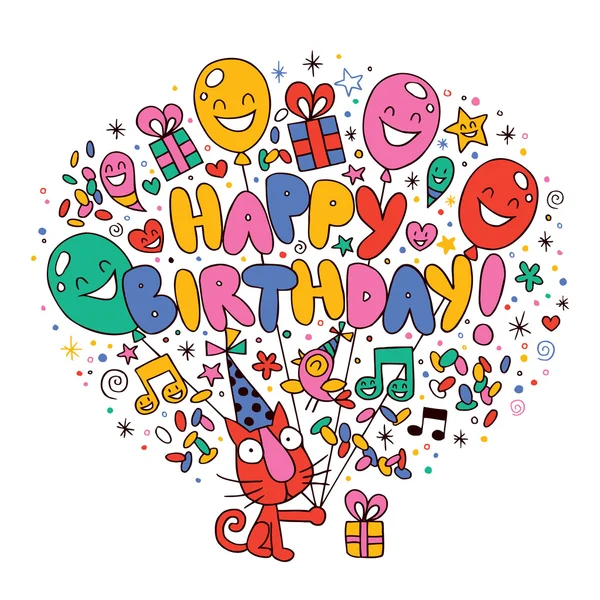Happy Birthday card — Stock Illustration Happy Birthday card Stock Illustration