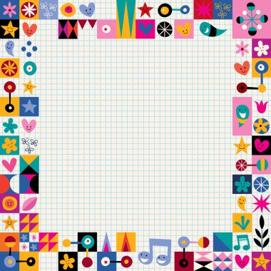 Retro tarzı Dekoratif kenarlık